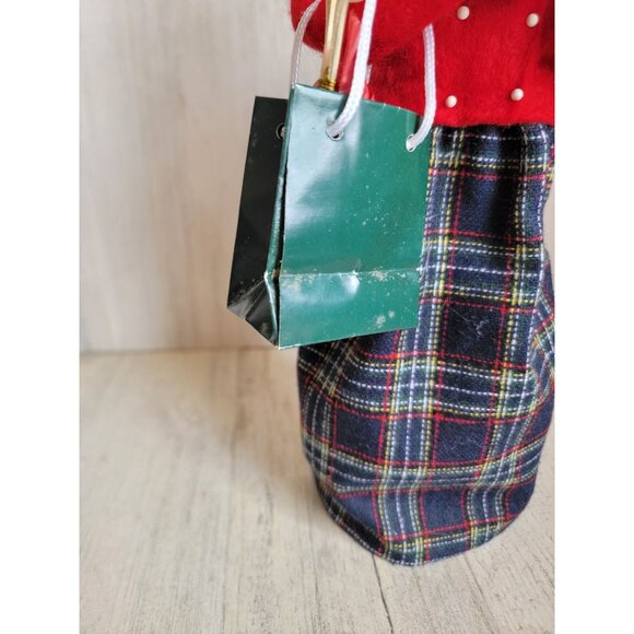 Byers Choice old lady bird in cage wreath vintage caroler Xmas decor - Picture 3 of 8